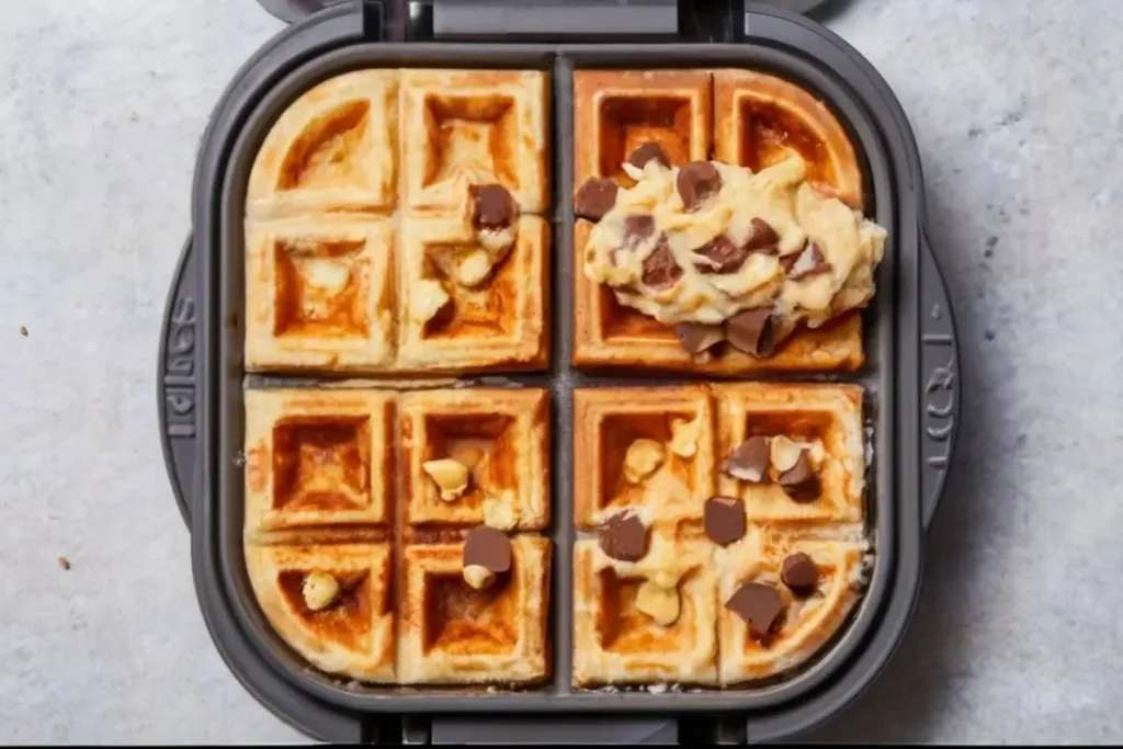 cookie_dough_being_cook waffle_cookies